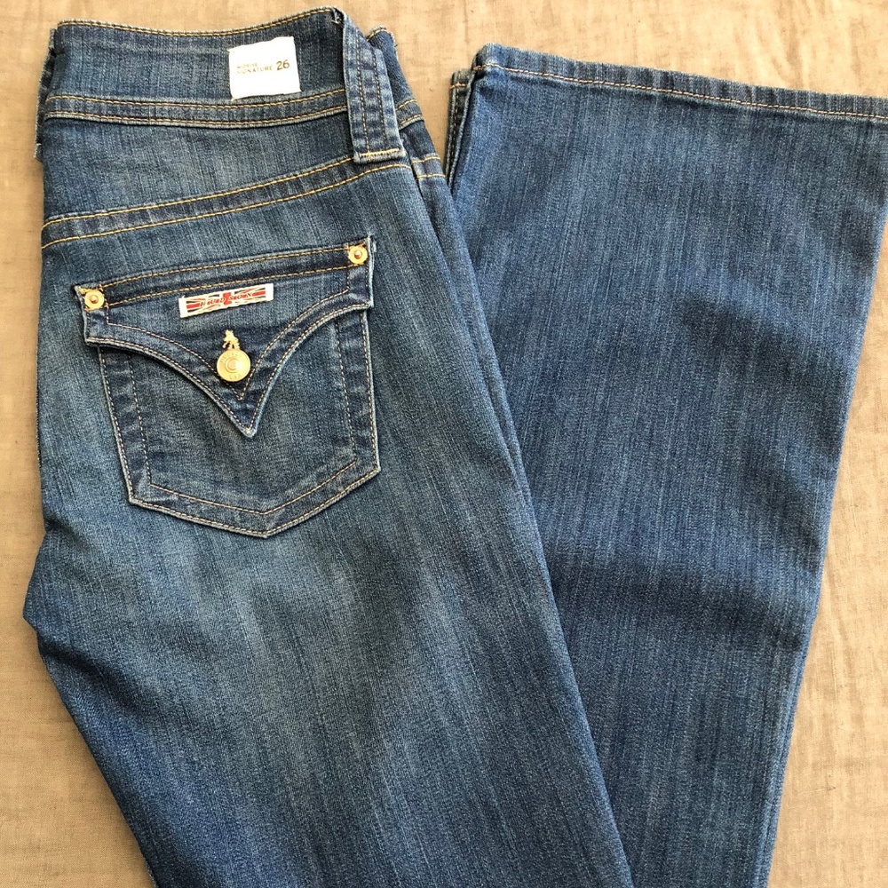 Hudson New Signature Midrise Boot Cut Jeans